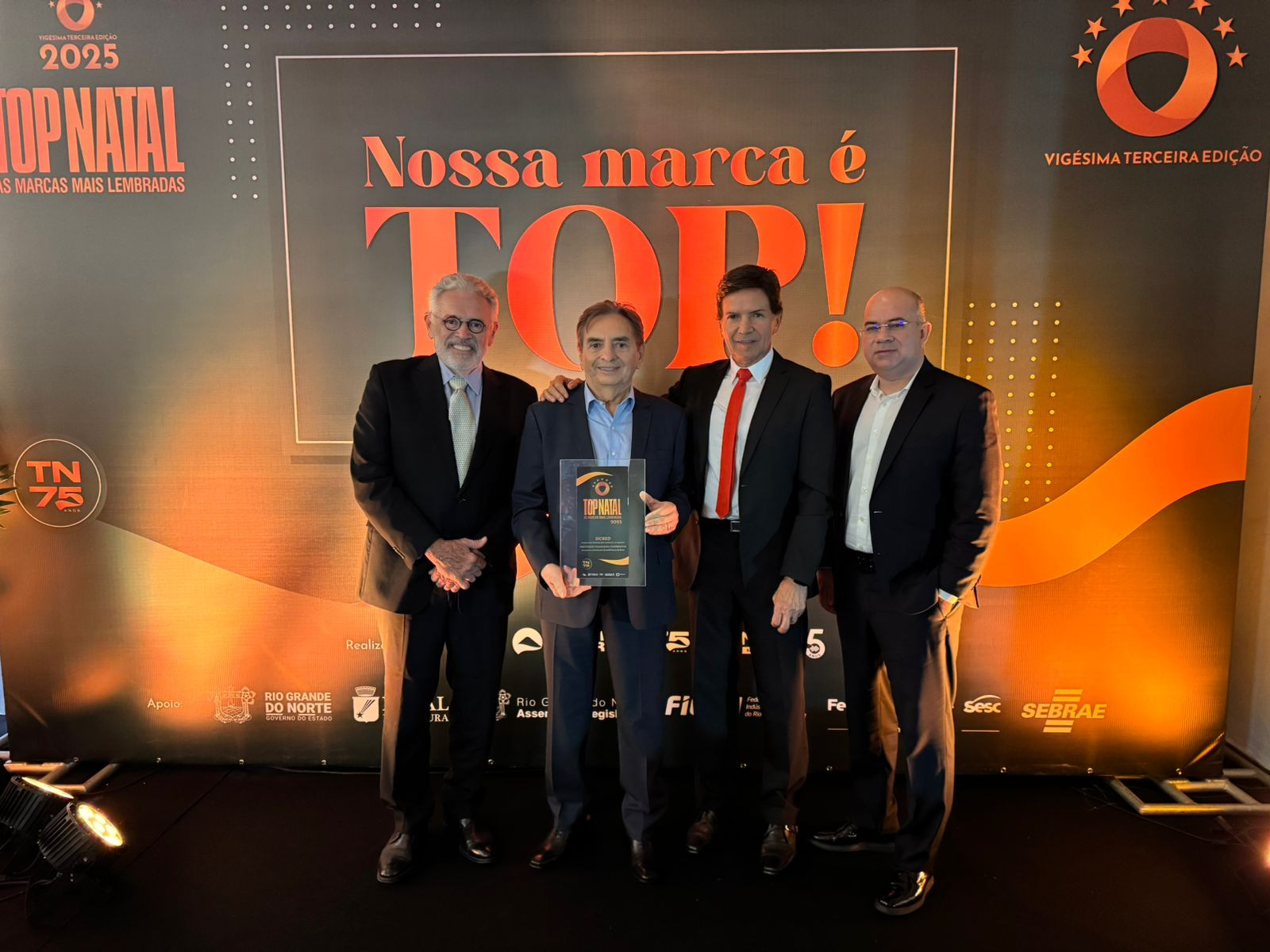 Cooperativas estão entre as marcas mais lembradas pelos natalenses no Prêmio Top Natal 2025